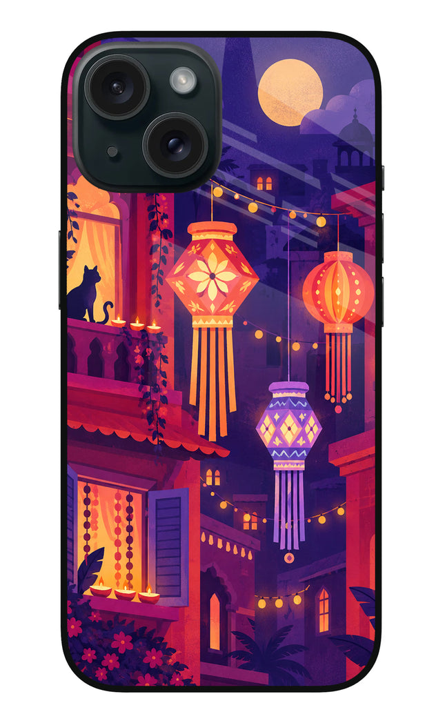 Lantern Lane iPhone 15 Glass Case