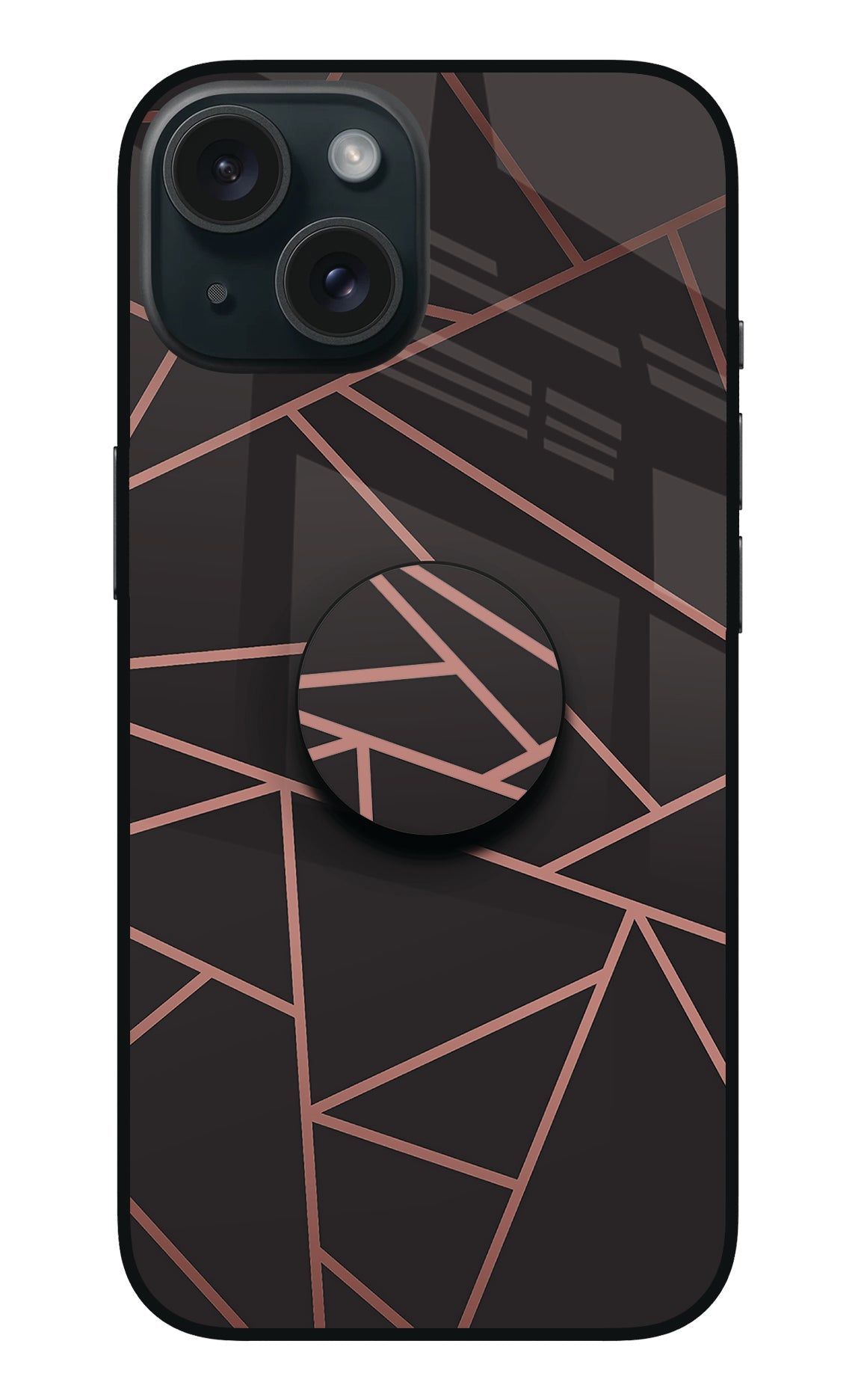 Geometric Pattern iPhone 15 Pop Case