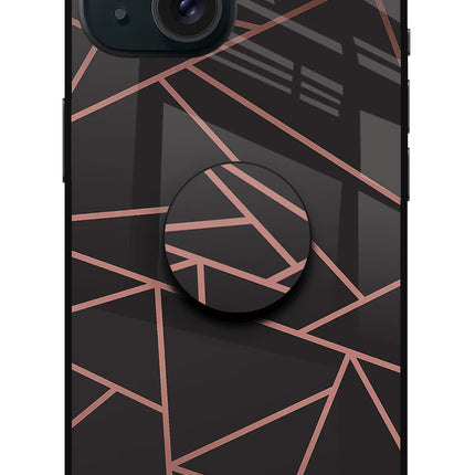 Geometric Pattern iPhone 15 Glass Case