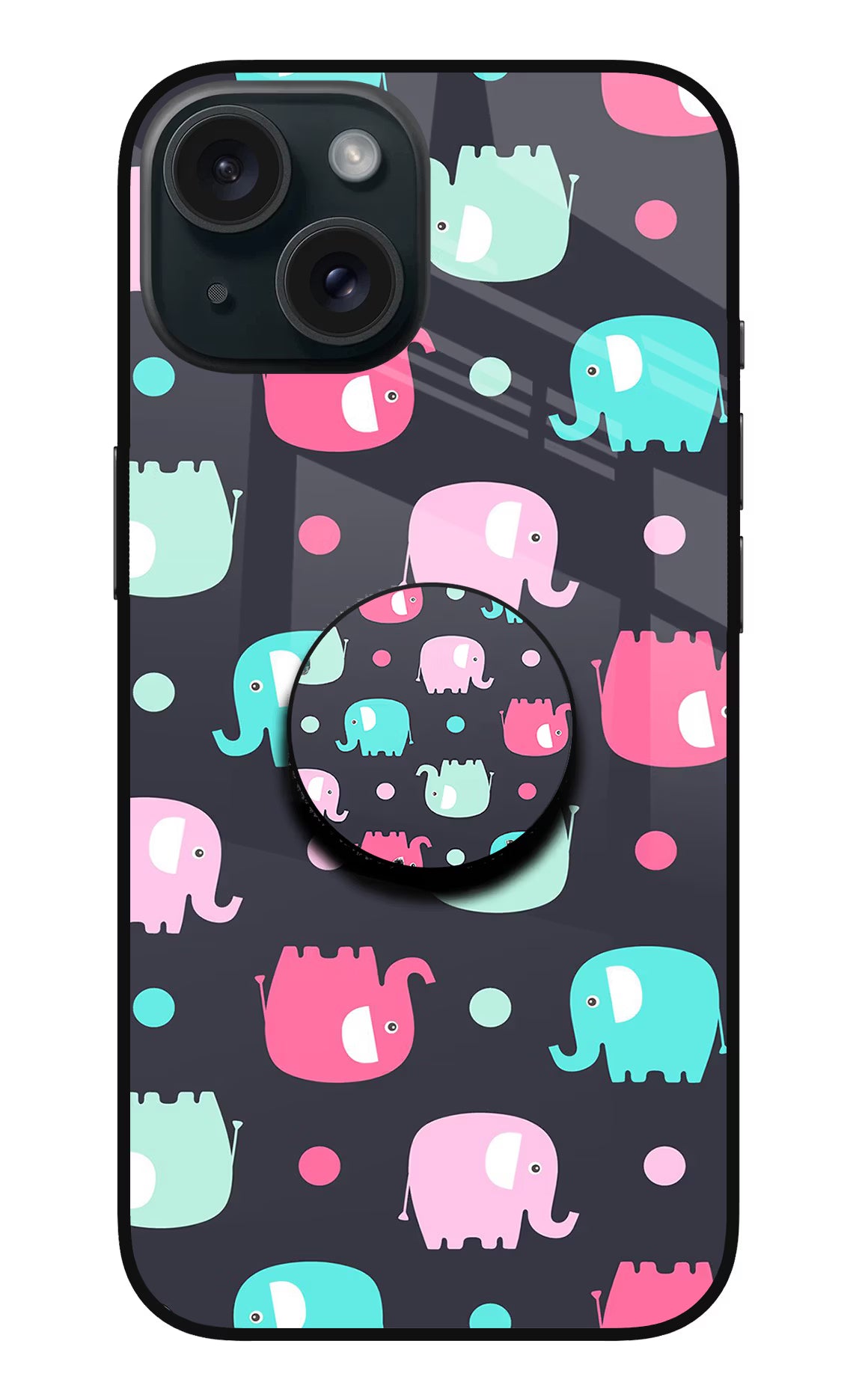 Baby Elephants iPhone 15 Pop Case by Casekaro