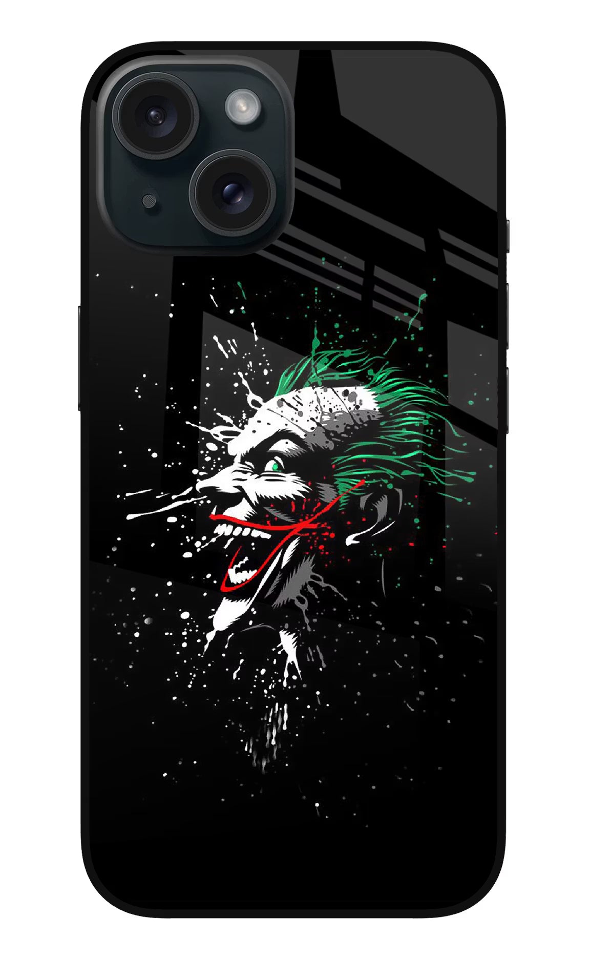 Joker iPhone 15 Plus Glass Case Back Cover by Casekaro
