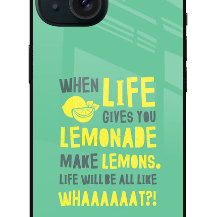 Quote iPhone 15 Plus Glass Case