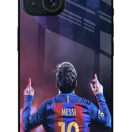 Messi iPhone 15 Plus Glass Case