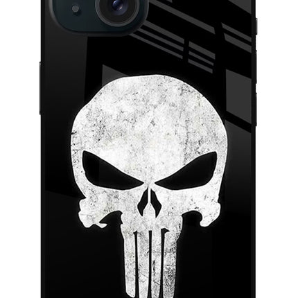 Punisher Skull iPhone 15 Plus Glass Case