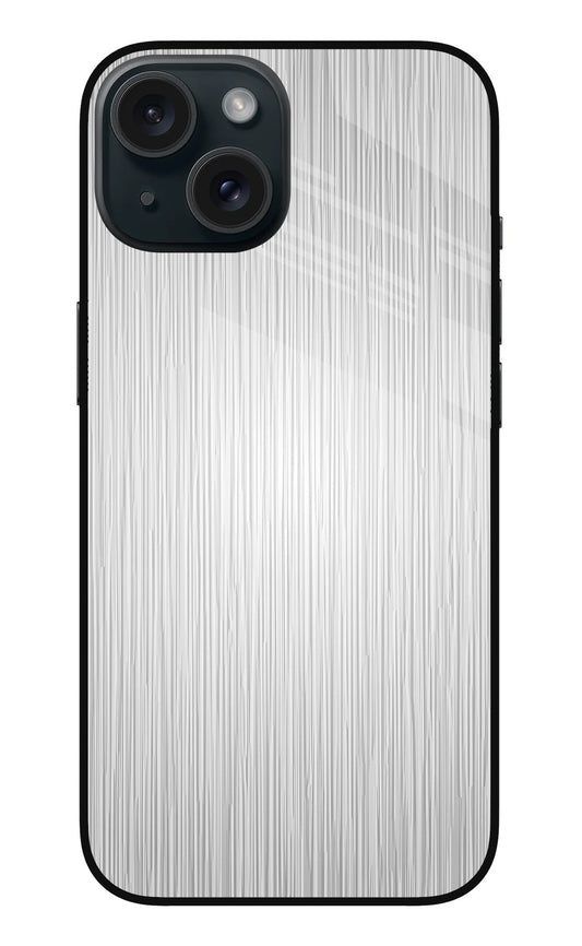 Wooden Grey Texture iPhone 15 Plus Glass Case