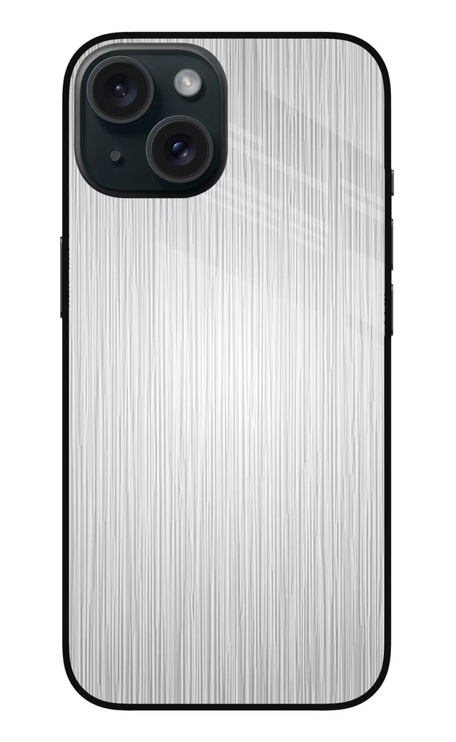 Wooden Grey Texture iPhone 15 Plus Glass Case