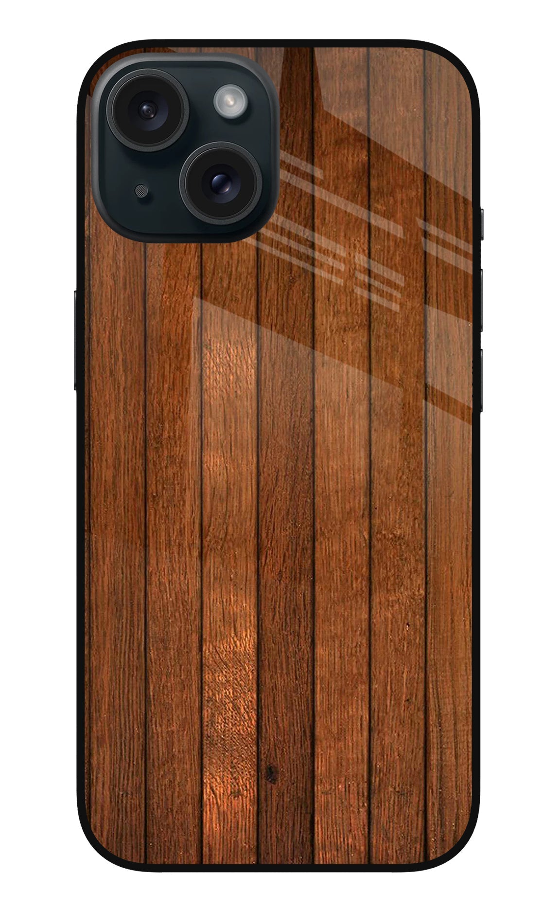 Wooden Artwork Bands iPhone 15 Plus Back Cover