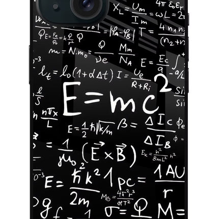 Physics Formula iPhone 15 Plus Glass Case Back Cover by Casekaro