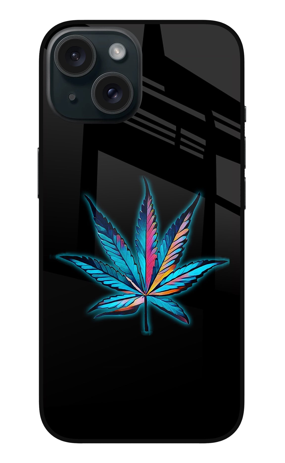 Weed iPhone 15 Plus Glass Case