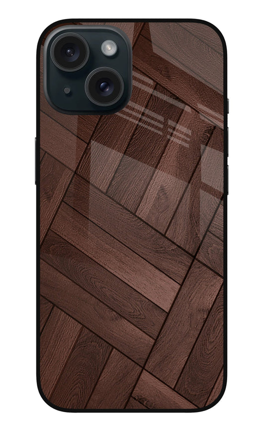 Wooden Texture Design iPhone 15 Plus Glass Case