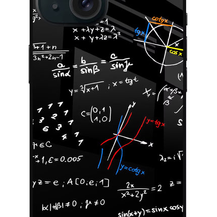 Mathematics Formula iPhone 15 Plus Glass Case