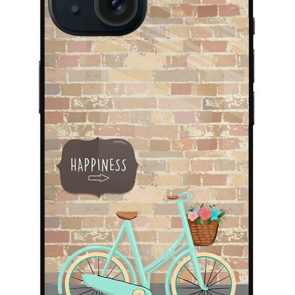 Happiness Artwork iPhone 15 Plus Glass Case