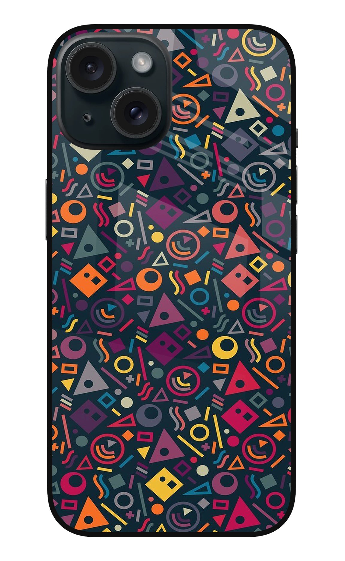 Geometric Abstract iPhone 15 Plus Back Cover