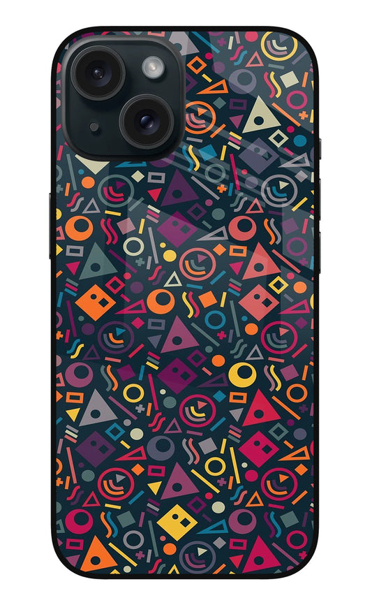 Geometric Abstract iPhone 15 Plus Glass Case
