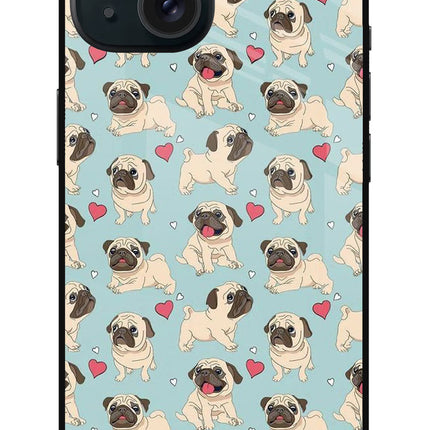 Pug Dog iPhone 15 Plus Glass Case