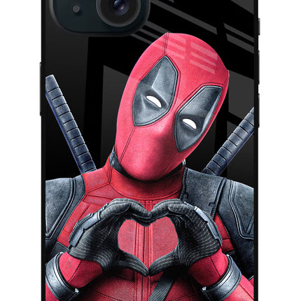 Deadpool iPhone 15 Plus Glass Case
