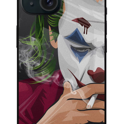 Joker Smoking iPhone 15 Plus Glass Case