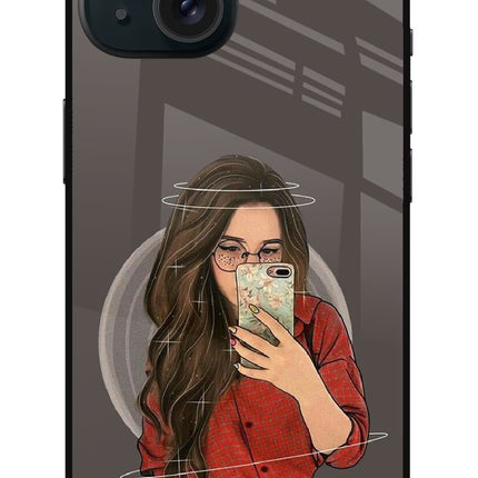Selfie Queen iPhone 15 Plus Glass Case
