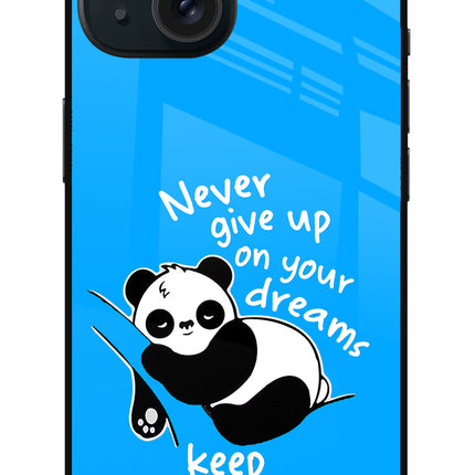 Keep Sleeping iPhone 15 Plus Glass Case