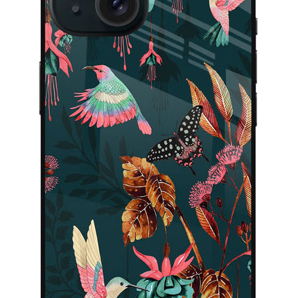 Birds iPhone 15 Plus Glass Case