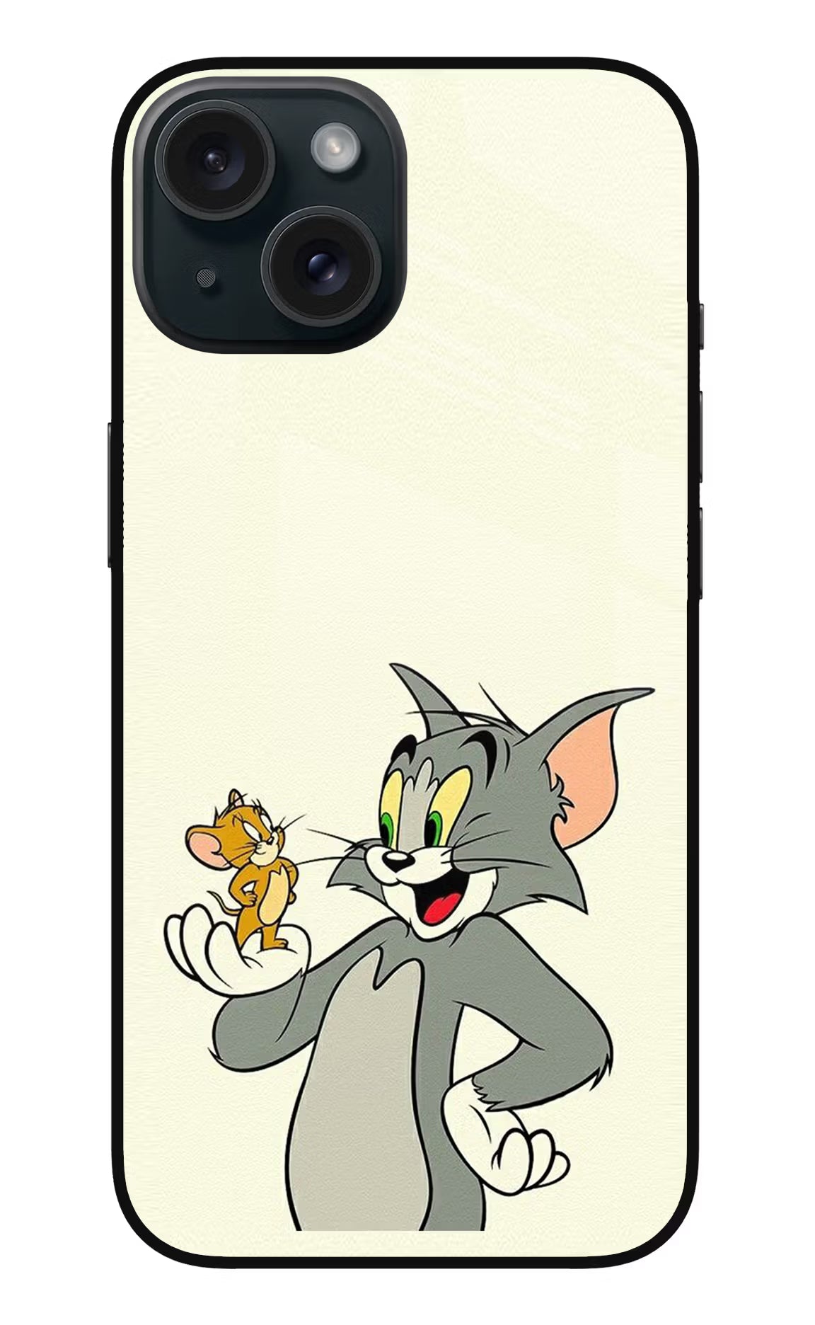 Tom & Jerry iPhone 15 Plus Glass Case Back Cover by Casekaro