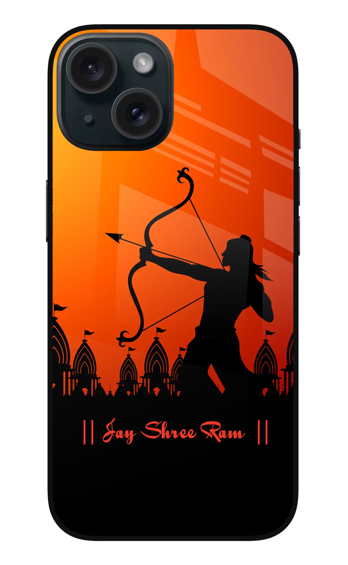 Lord Ram - 4 iPhone 15 Plus Glass Case Back Cover by Casekaro