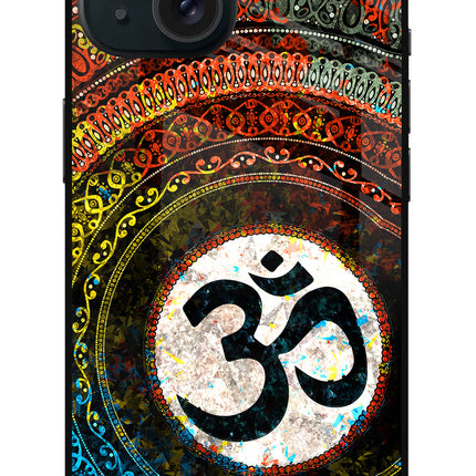 Om Cultural iPhone 15 Plus Glass Case