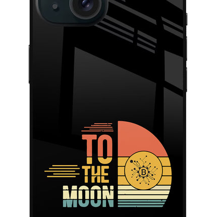 To the Moon iPhone 15 Plus Glass Case