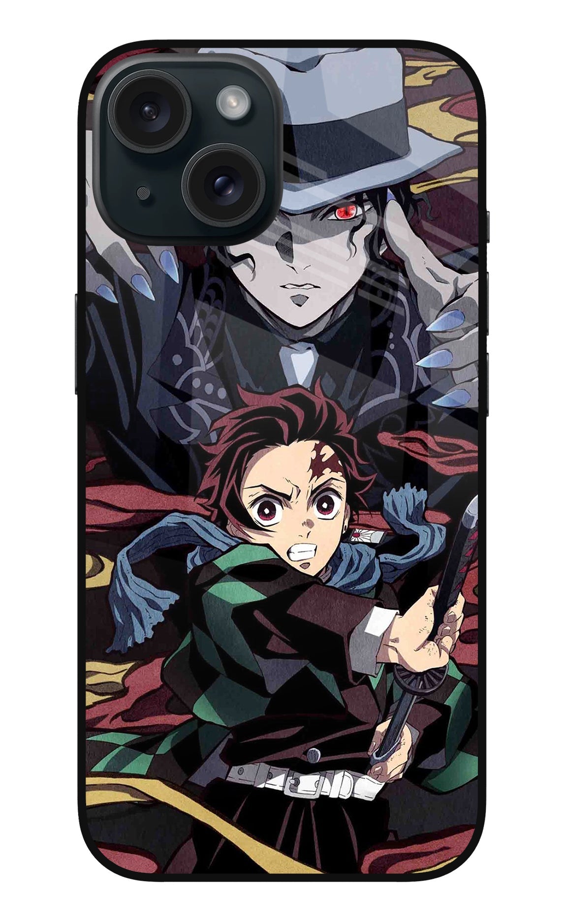 Demon Slayer iPhone 15 Plus Glass Case