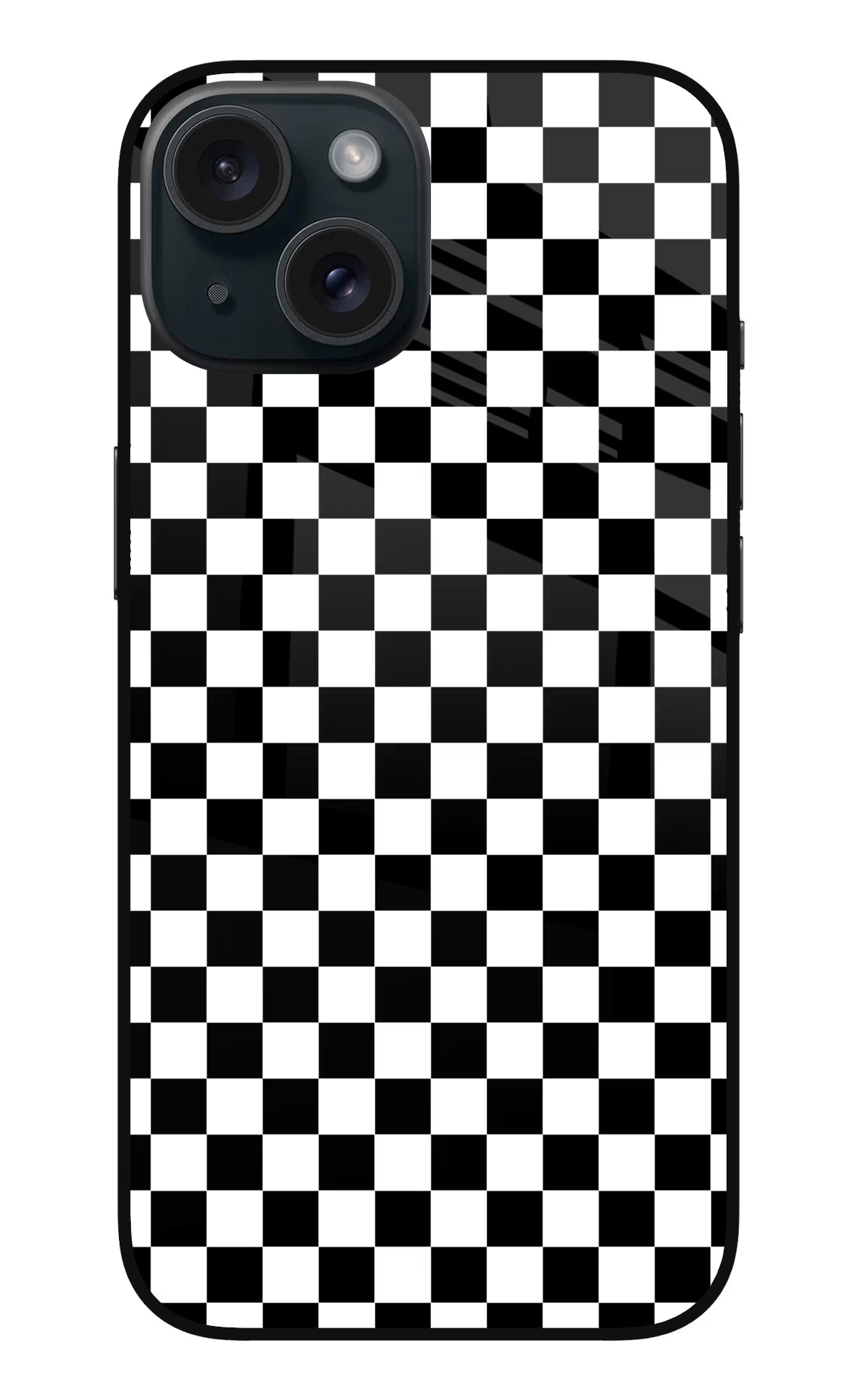 Chess Board iPhone 15 Plus Glass Case Back Cover by Casekaro