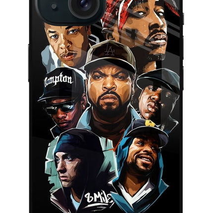 Rappers iPhone 15 Plus Glass Case