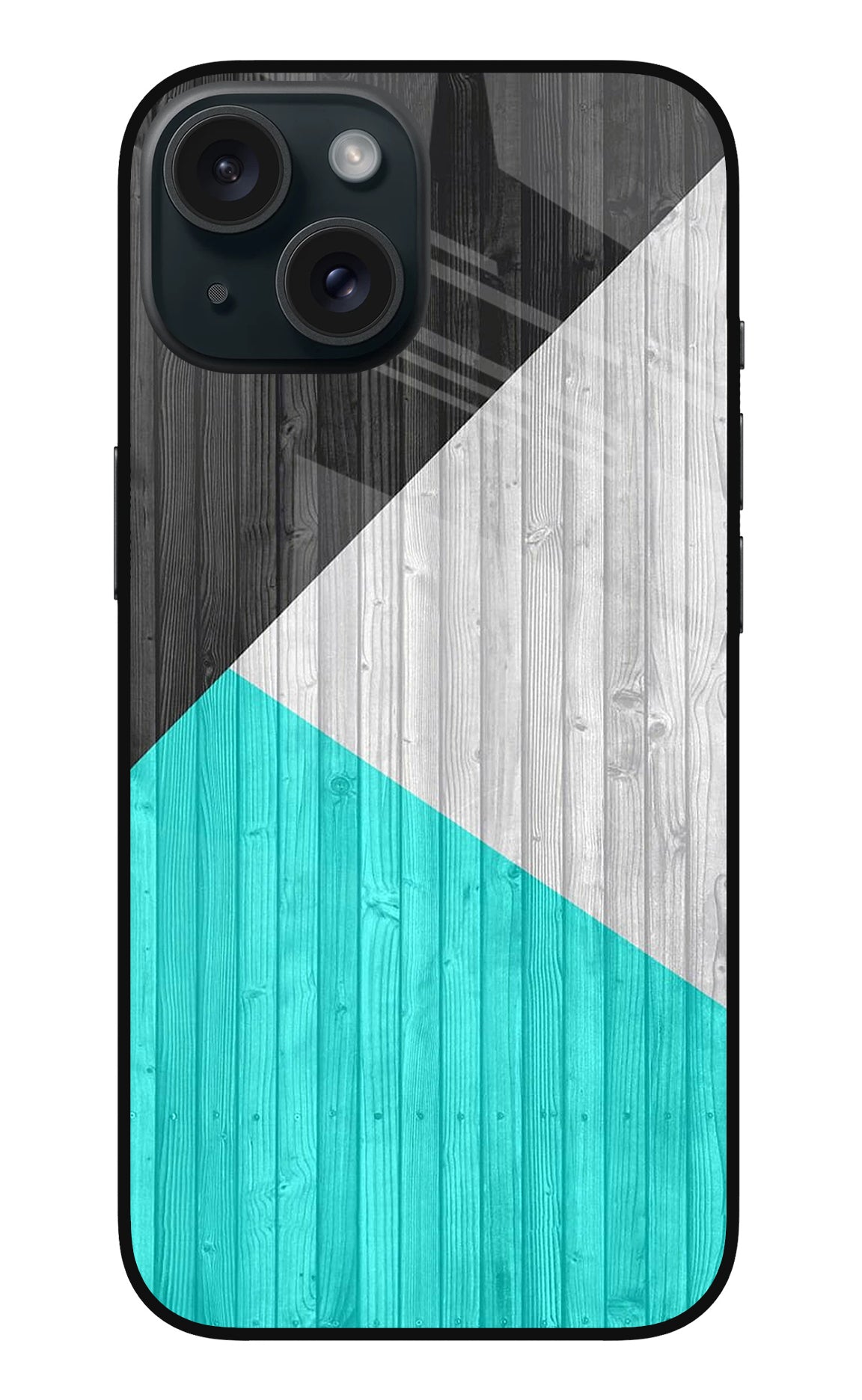 Wooden Abstract iPhone 15 Plus Glass Case