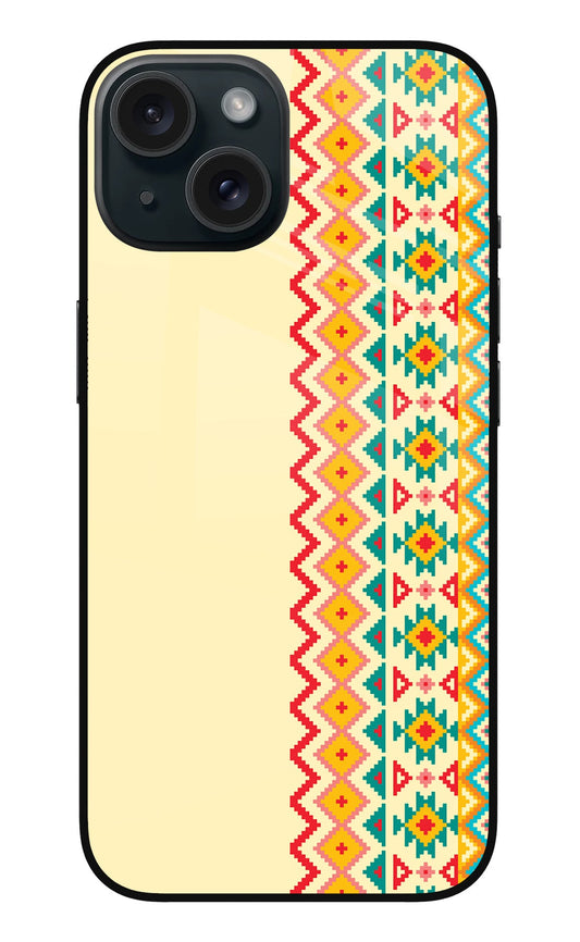 Ethnic Seamless iPhone 15 Plus Glass Case