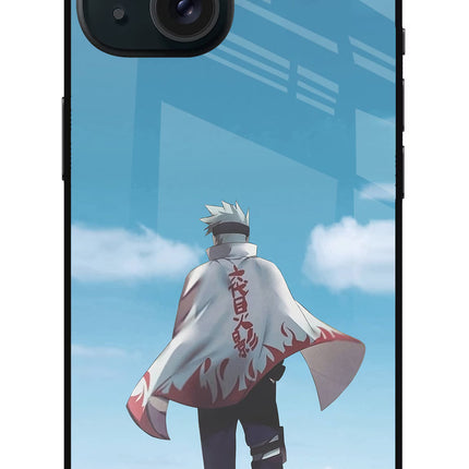 Kakashi iPhone 15 Plus Glass Case