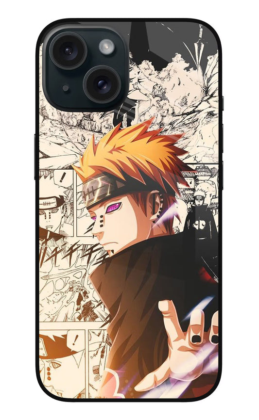 Pain Anime iPhone 15 Plus Glass Case