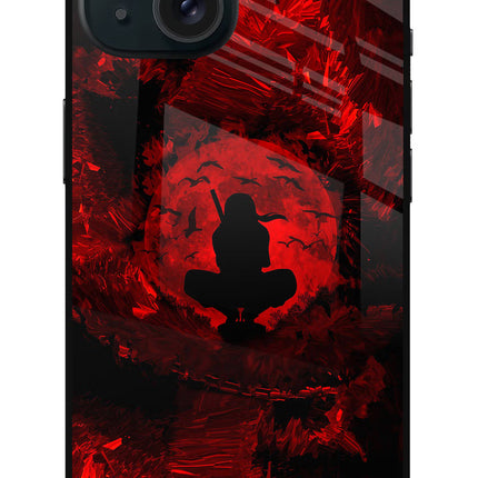 Itachi Uchiha iPhone 15 Plus Glass Case