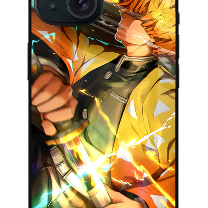 Demon Slayer iPhone 15 Plus Glass Case
