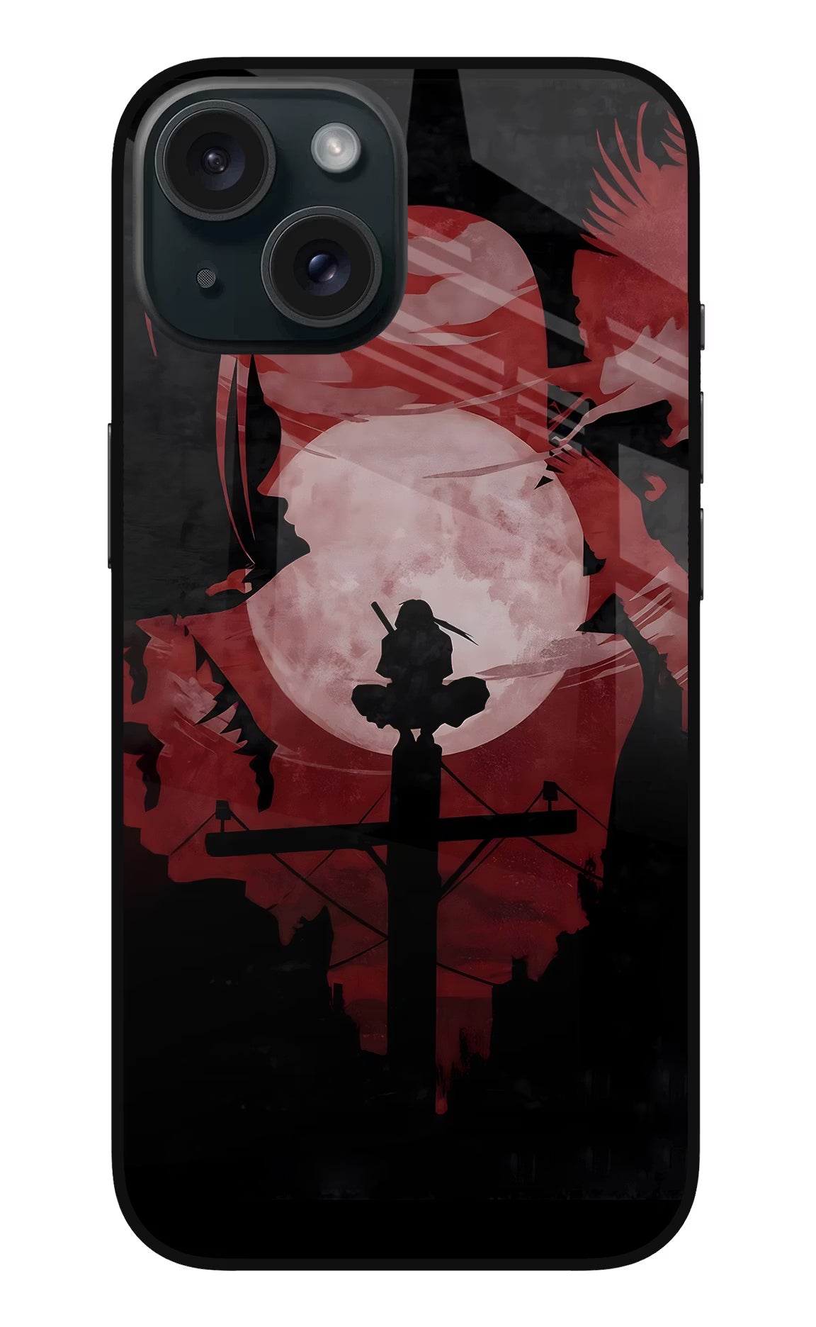 Naruto Anime iPhone 15 Plus Glass Case Back Cover by Casekaro