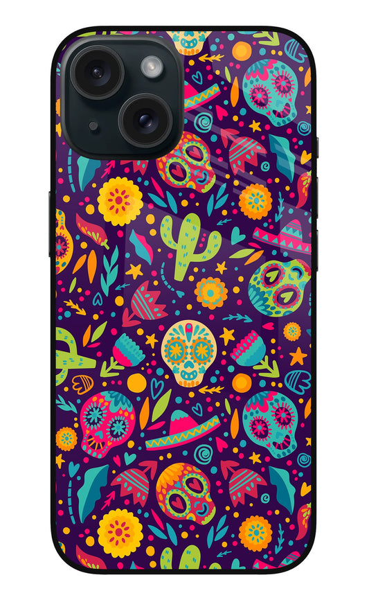 Mexican Design iPhone 15 Plus Glass Case