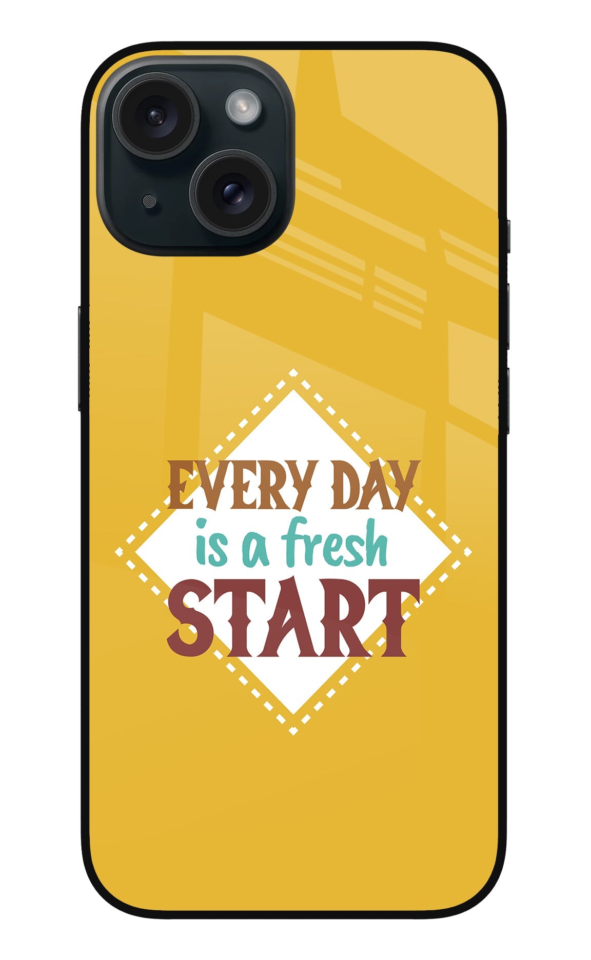 Every day is a Fresh Start iPhone 15 Plus Back Cover