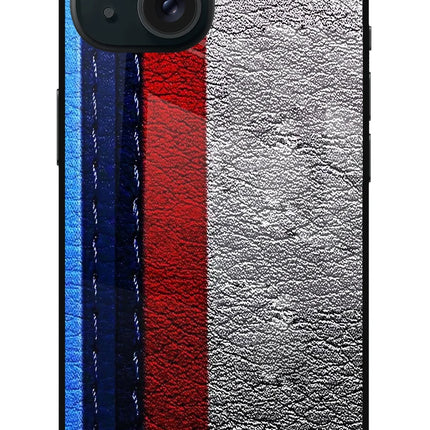 BMW Stripes iPhone 15 Plus Glass Case