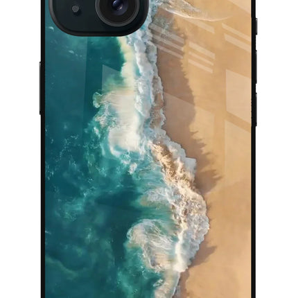 Ocean Beach iPhone 15 Plus Glass Case