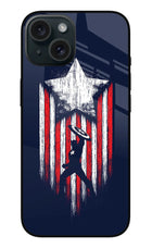 Captain America Marvel Art iPhone 15 Plus Glass Case