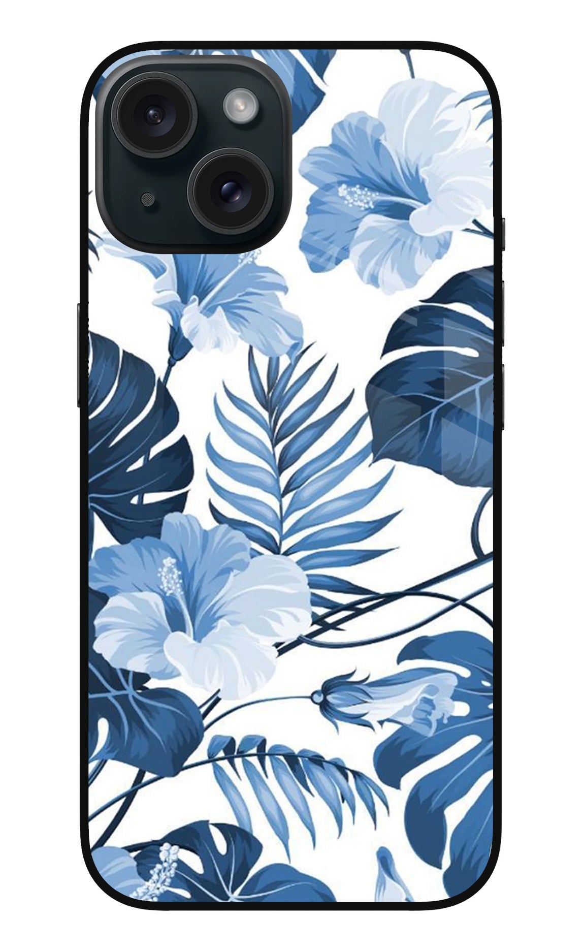 Fabric Art iPhone 15 Plus Glass Case