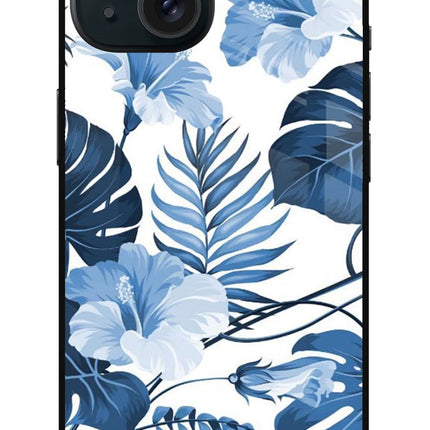 Fabric Art iPhone 15 Plus Glass Case Back Cover by Casekaro