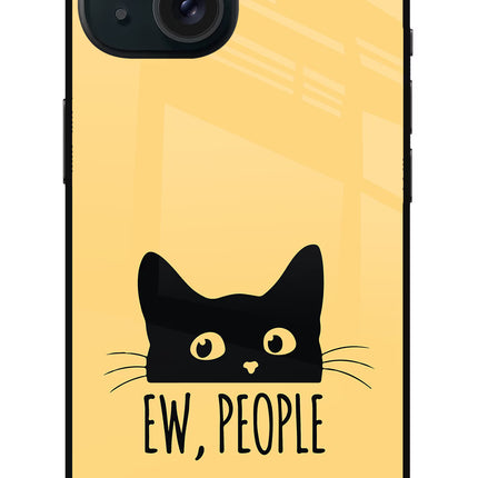 Ew People Catitude iPhone 15 Plus Glass Case