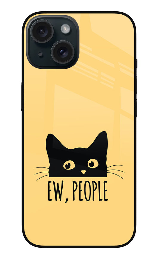 Ew People Catitude iPhone 15 Plus Glass Case