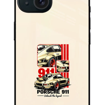 Classic Porsche 911 iPhone 15 Plus Glass Case