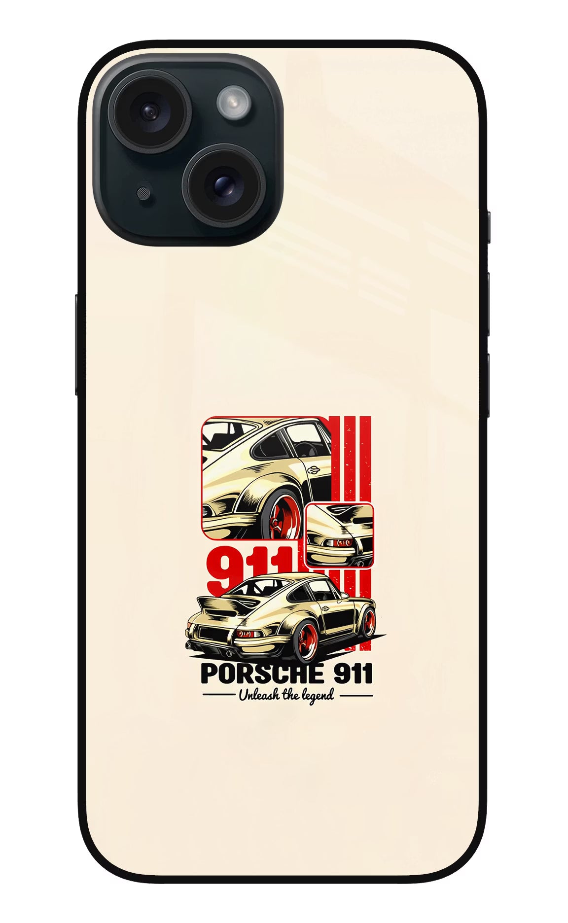 Classic Porsche 911 iPhone 15 Plus Glass Case