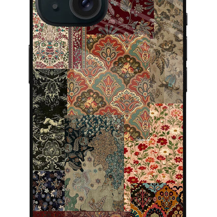 Desi Print iPhone 15 Plus Glass Case